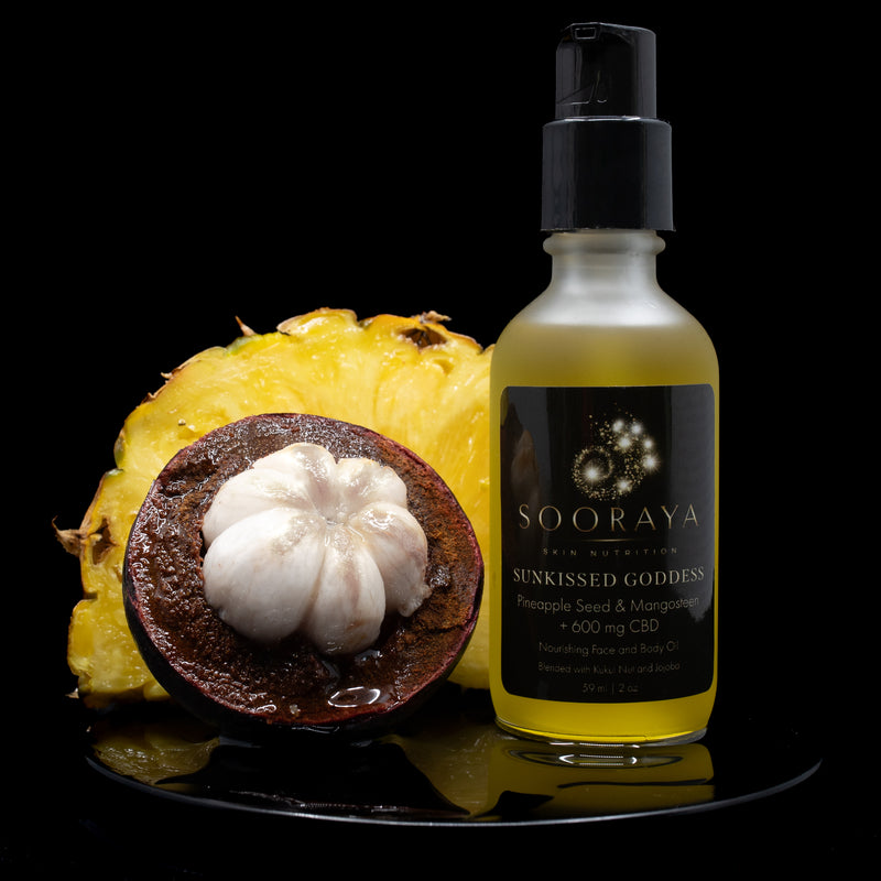 Sunkissed Goddess - Pineapple Seed and Mangosteen + CBD Nourishing Face and Body Oil