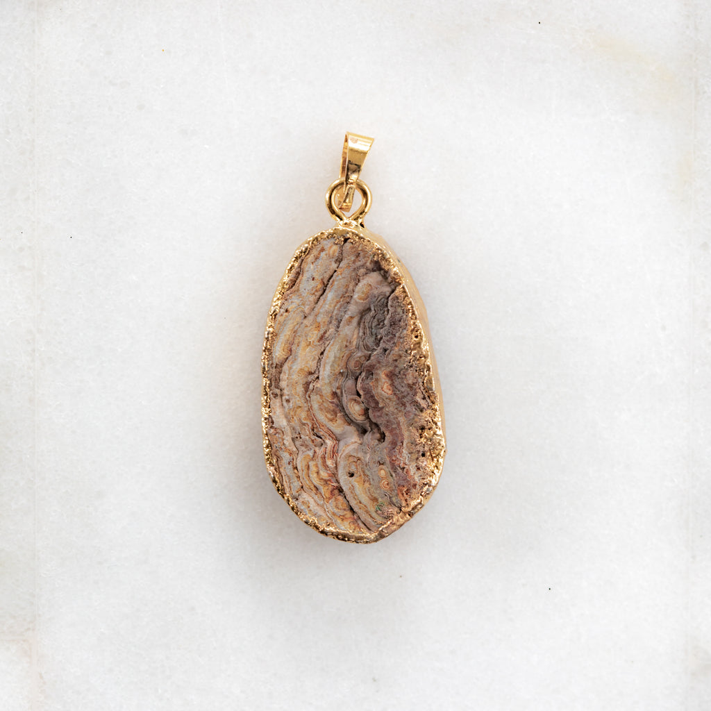 "Magnificent Mars" Sparkly Druzy Pendant